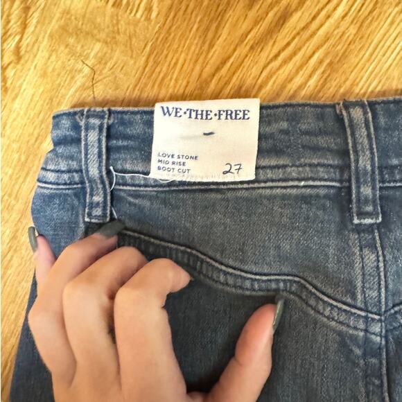 We The Free; Mid rise; Love Stone; Bootcut Jeans; Size 27 - Picture 4 of 7